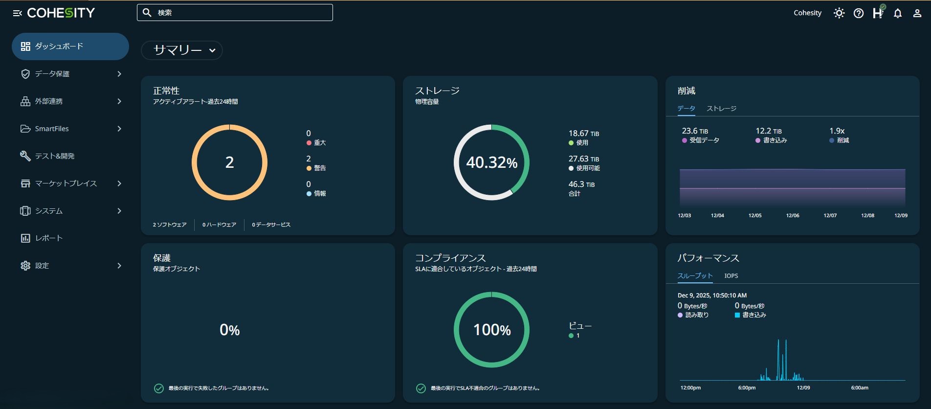 ダッシュボード